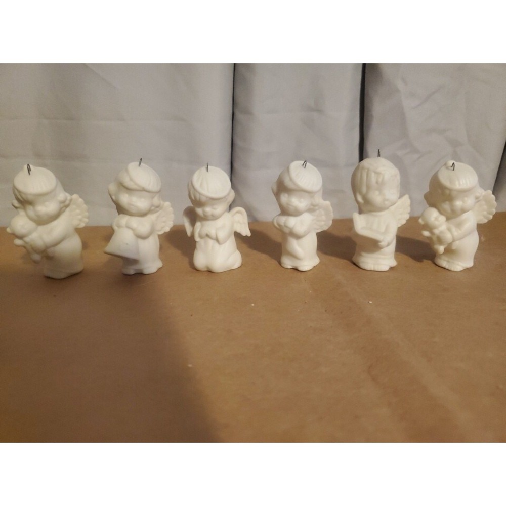 6-Ceramic Vintage Angels.